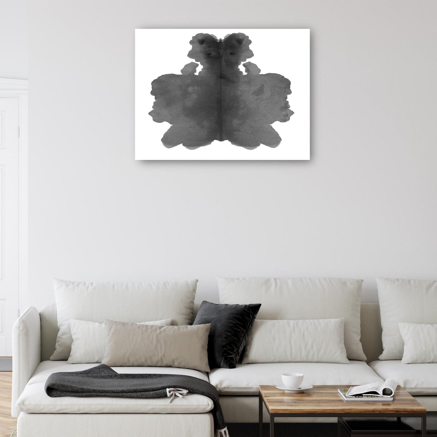 Prueba de mancha de tinta de Rorschach aislada sobre fondo blanco - DP Gallery