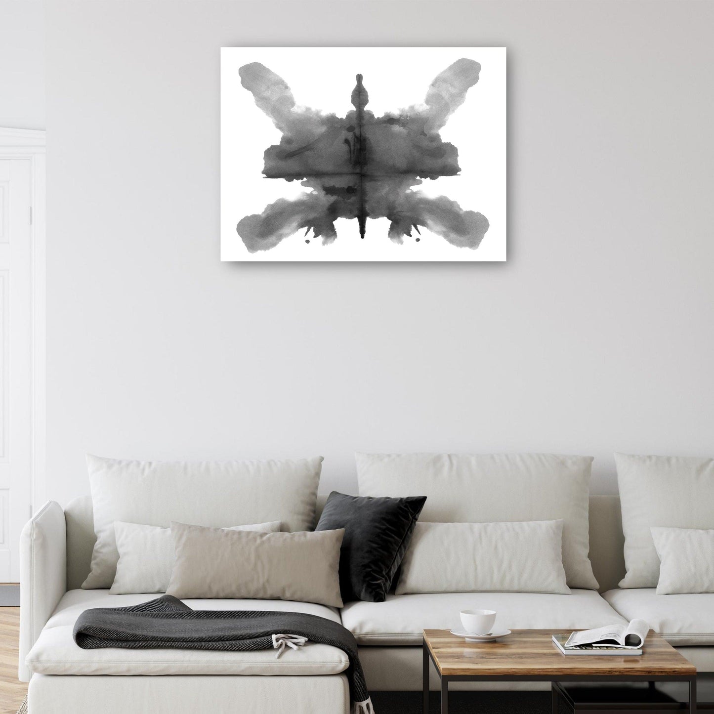 Prueba de mancha de tinta de Rorschach aislada sobre fondo blanco 3 - DP Gallery