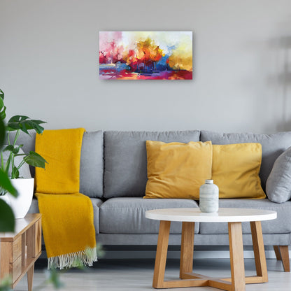 Paisaje abstracto de pintura al óleo. - DP Gallery