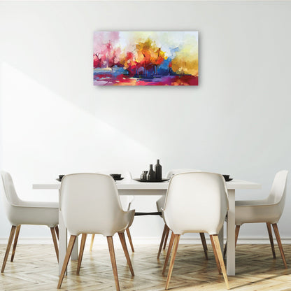 Paisaje abstracto de pintura al óleo. - DP Gallery