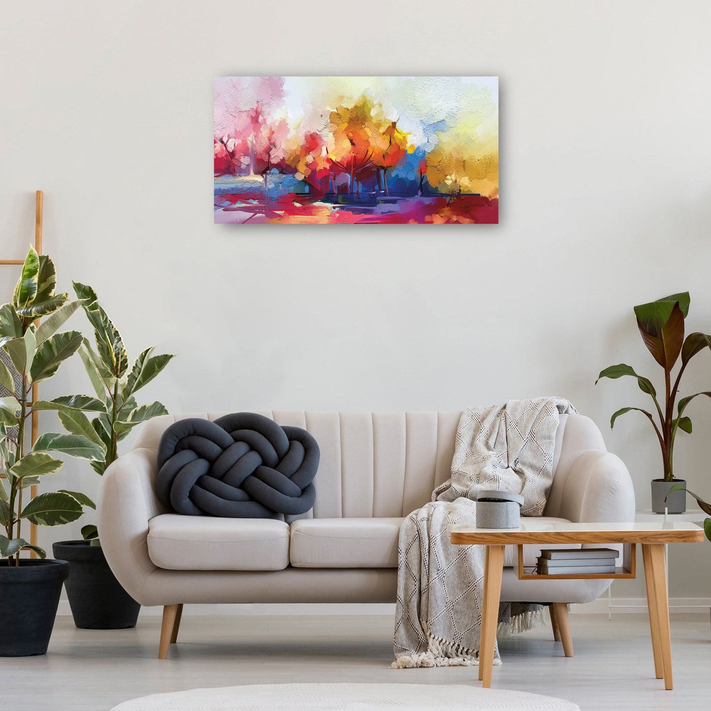 Paisaje abstracto de pintura al óleo. - DP Gallery