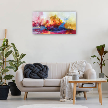 Paisaje abstracto de pintura al óleo. - DP Gallery