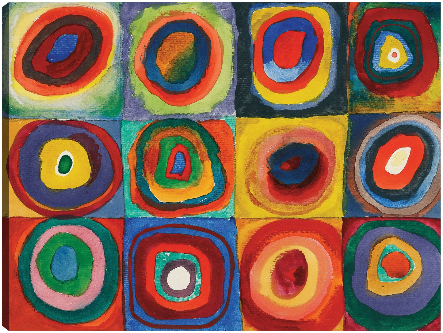 Cuadrado con anillos konzentrischen (1913) - Wassily Kandinsky