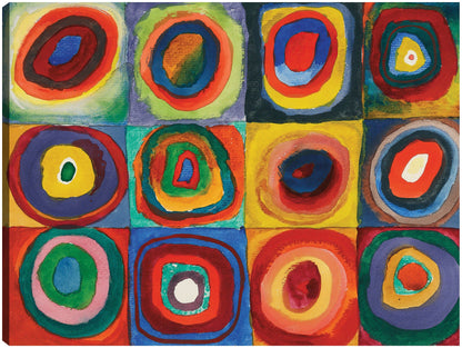 Cuadrado con anillos konzentrischen (1913) - Wassily Kandinsky