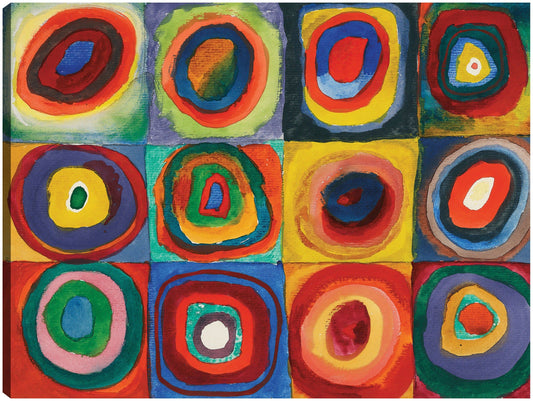 Cuadrado con anillos konzentrischen (1913) - Wassily Kandinsky