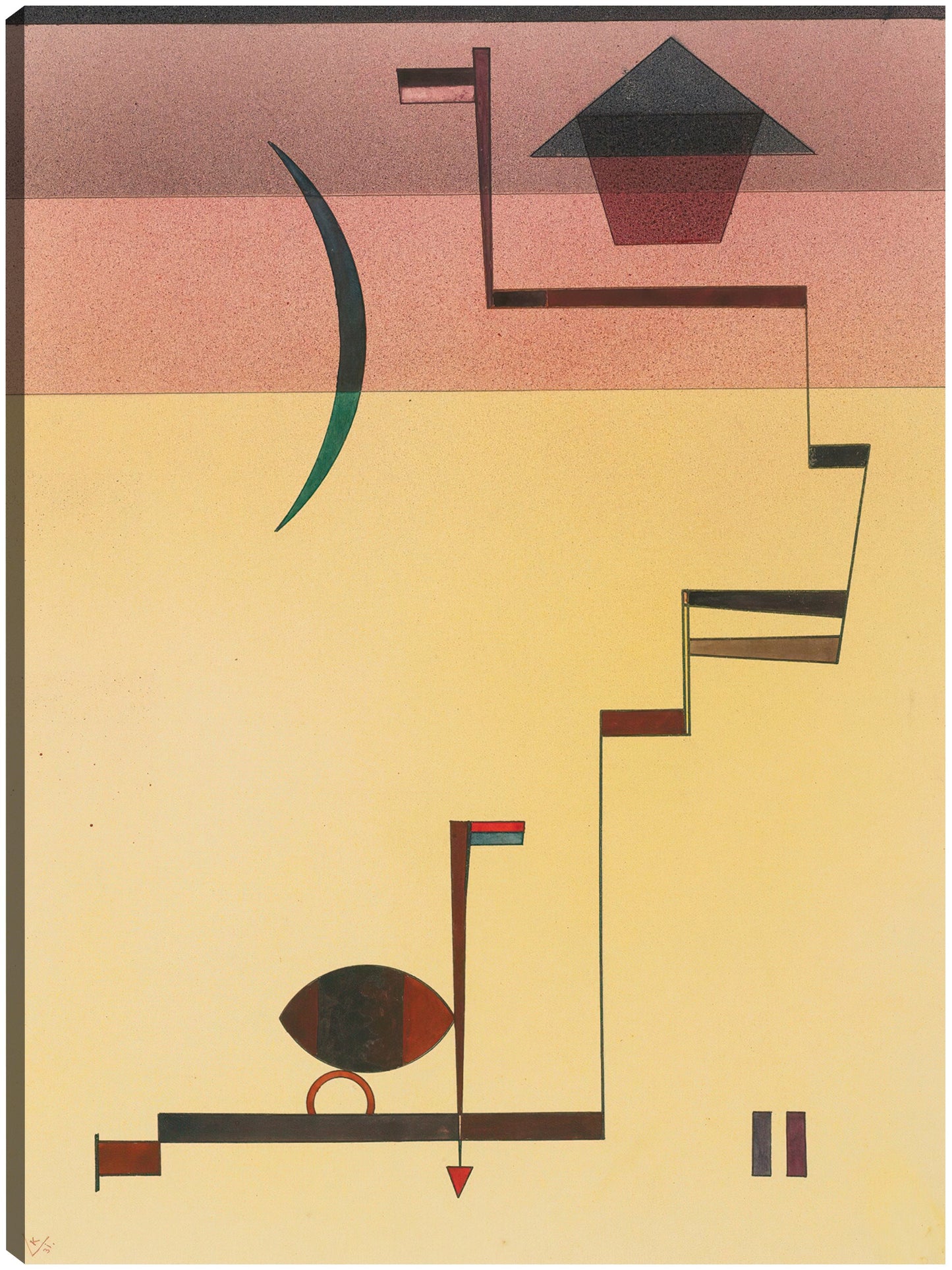 Eckig (Angular) (1931) - Wassily Kandinsky