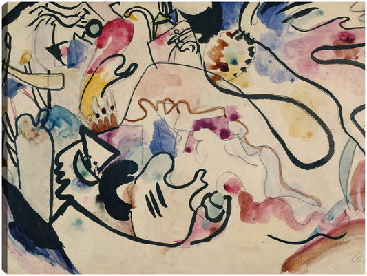 Aquarell Nr. 8 &amp;#39;Etiqueta Jüngster&amp;#39; (1911) - Wassily Kandinsky