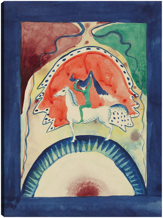 Diseño para la portada del almanaque 'El Jinete Azul' (1911) - Wassily Kandinsky