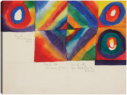 Estudios de color con información sobre la técnica pictórica (1913) - Wassily Kandinsky