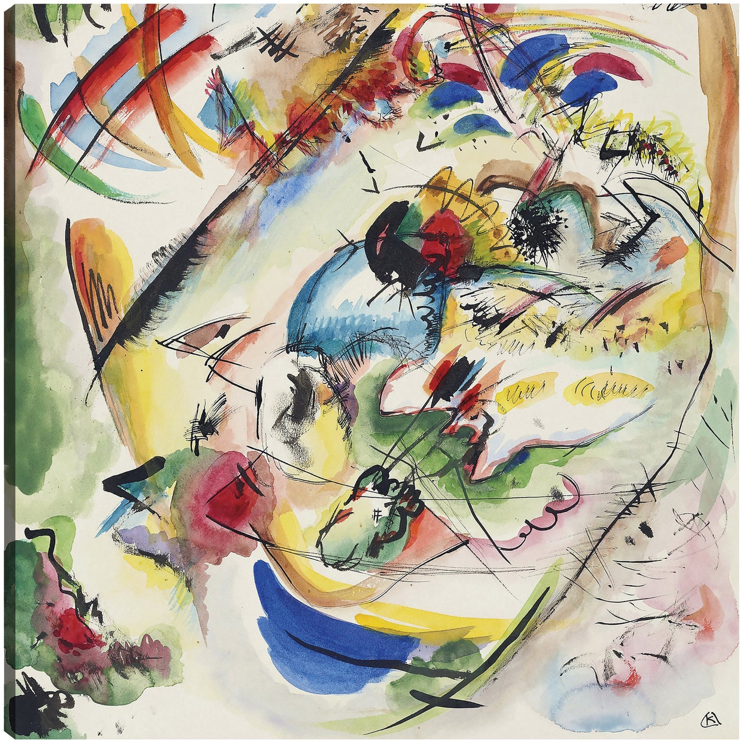 Borrador de 'Improvisación de ensueño' (1913) - Wassily Kandinsky