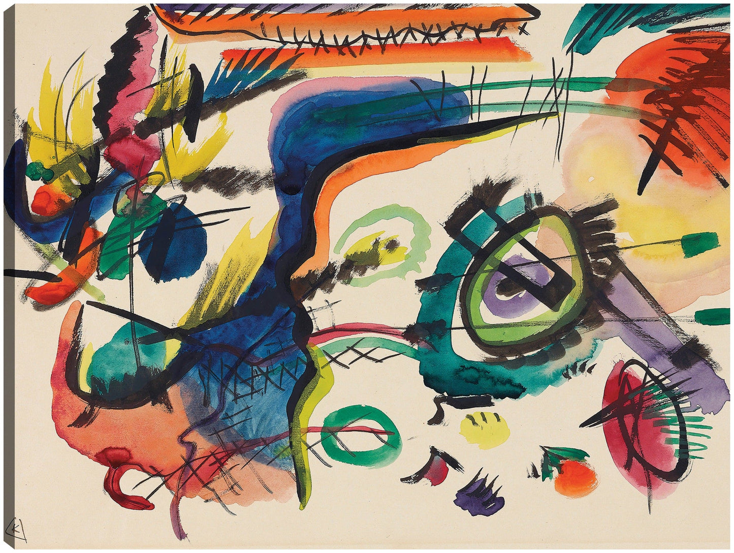 Borrador de &amp;#39;Composición VII&amp;#39; Yo (1913) - Wassily Kandinsky