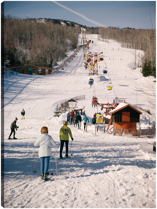 Pista de esquí de invierno retro - Vintage Images