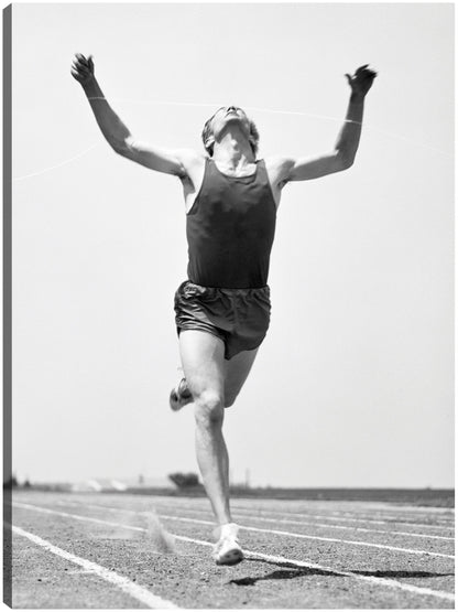 Retro Running Race Win - Vintage Images