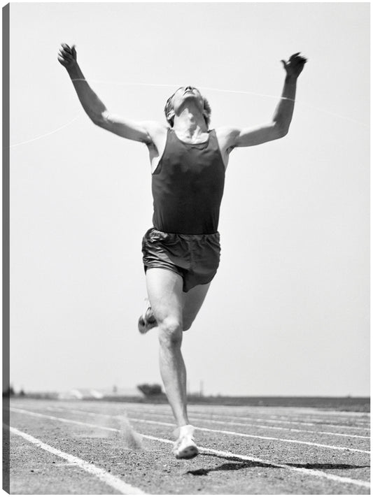 Retro Running Race Win - Vintage Images