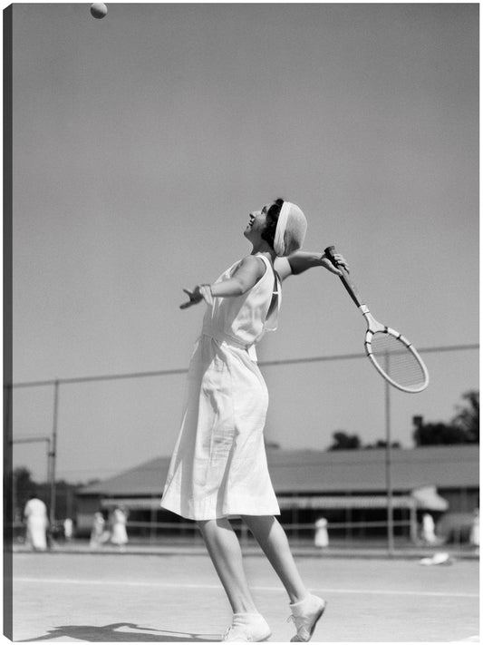 Ovehead Lob Tenis Chica - Vintage Images