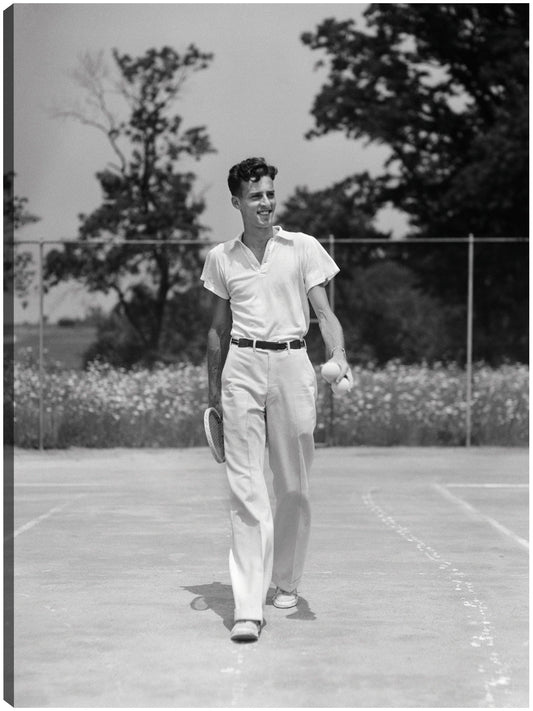Buen jugador de tenis deportivo - Vintage Images