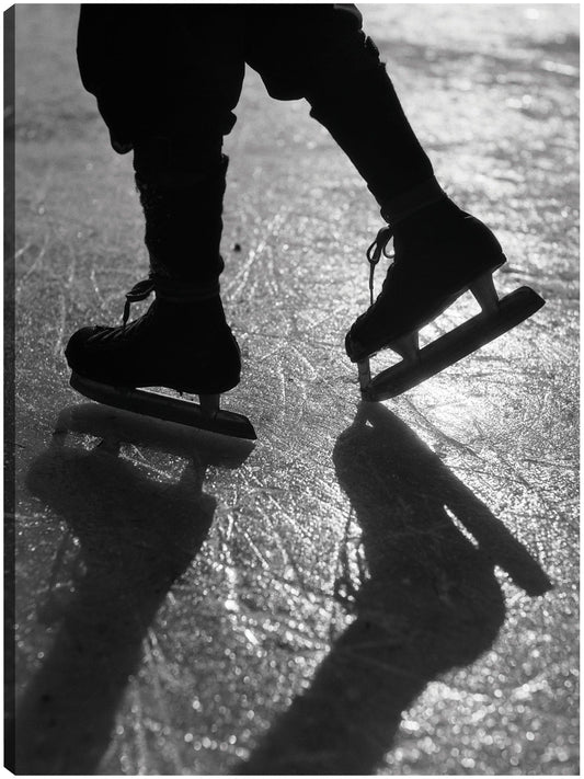 Sombras de patinador sobre hielo - Vintage Images