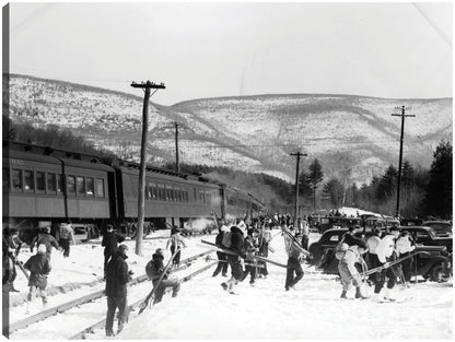 Tren de esquí Bear Mountain - Vintage Images