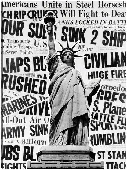 Collage de la Señora Libertad - Vintage Images