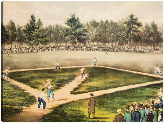 Juego de béisbol de 1800 - Vintage Images