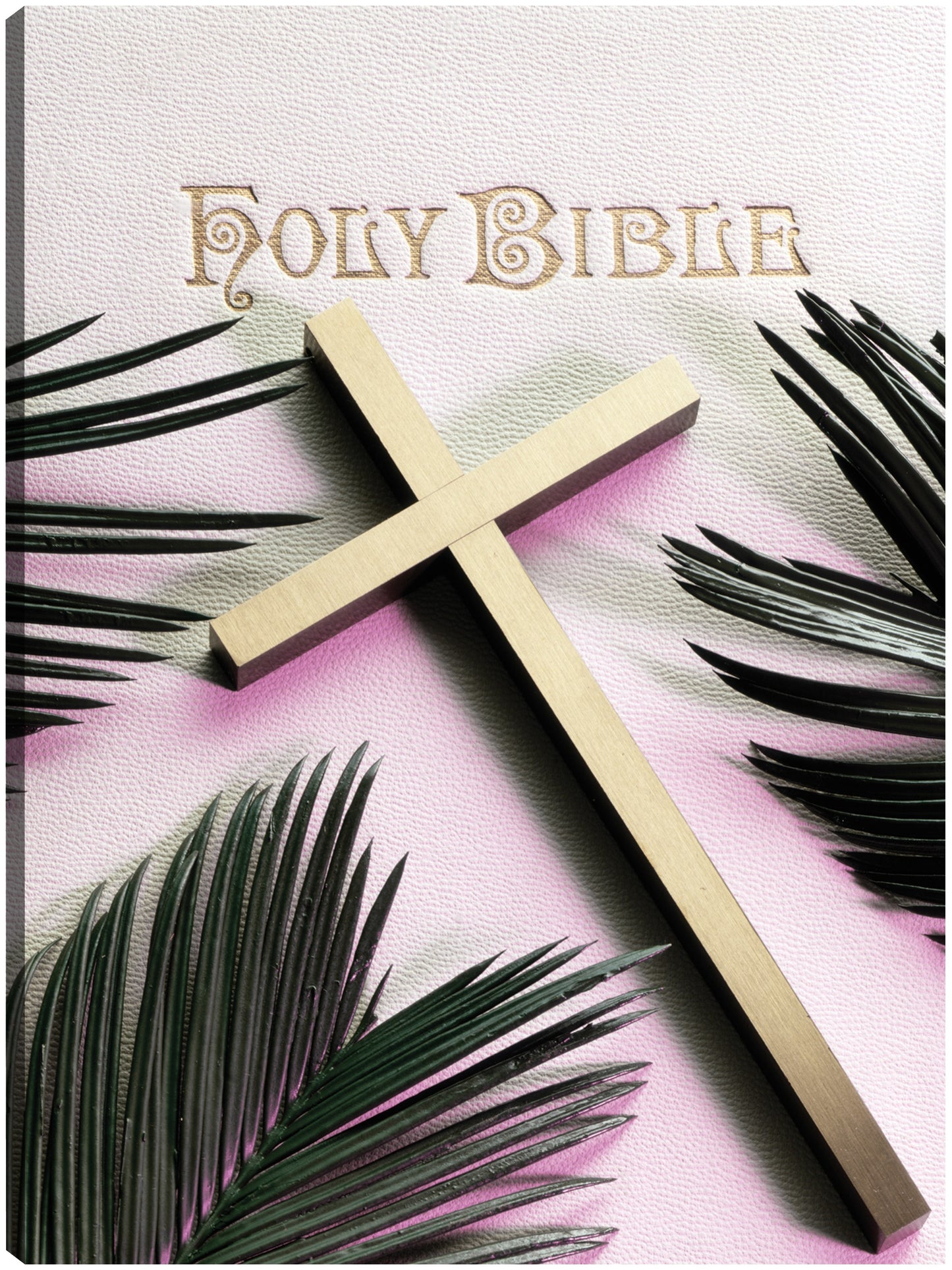 Santa Biblia Cruz de Oro - Vintage Images