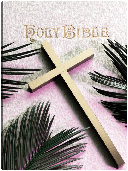 Santa Biblia Cruz de Oro - Vintage Images