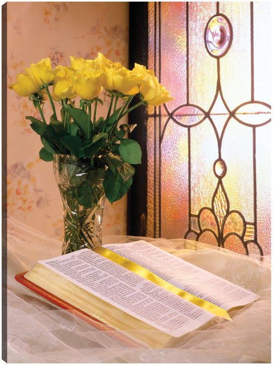 Biblia de rosas amarillas - Vintage Images