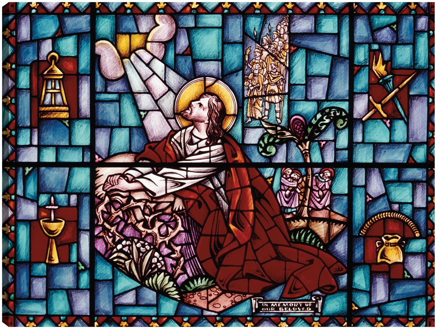 Ventana de Jesús rezando - Vintage Images