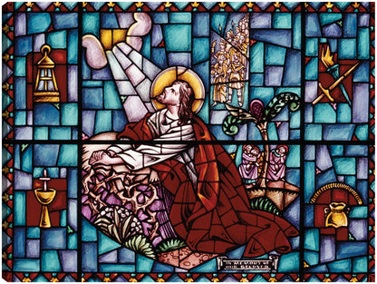 Ventana de Jesús rezando - Vintage Images