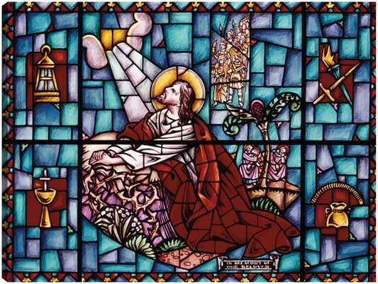Ventana de Jesús rezando - Vintage Images