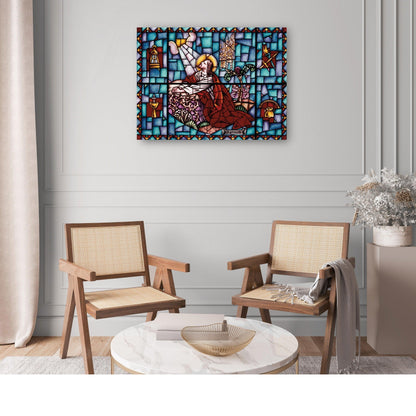 Ventana de Jesús rezando - Vintage Images