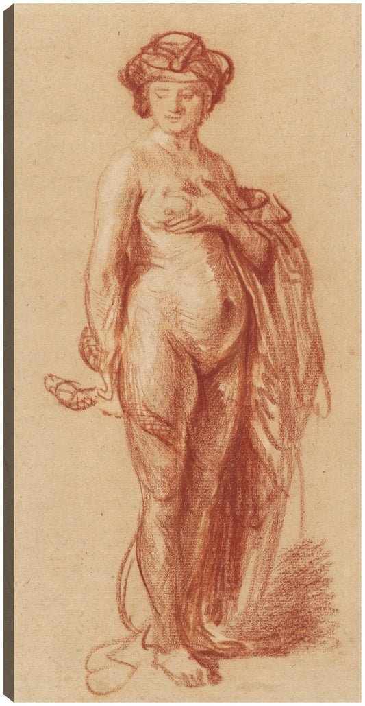Mujer desnuda con una serpiente (1637) - Rembrandt Van Rijn