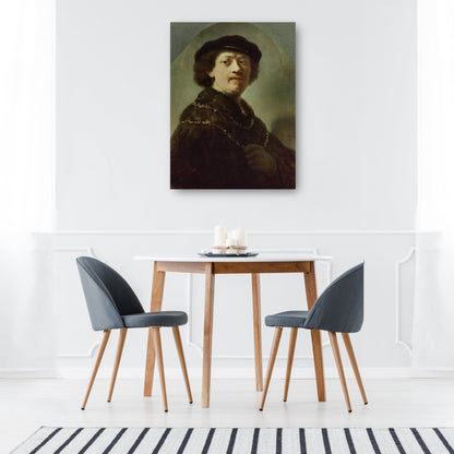 Autorretrato con gorra negra (1637) - Rembrandt Van Rijn
