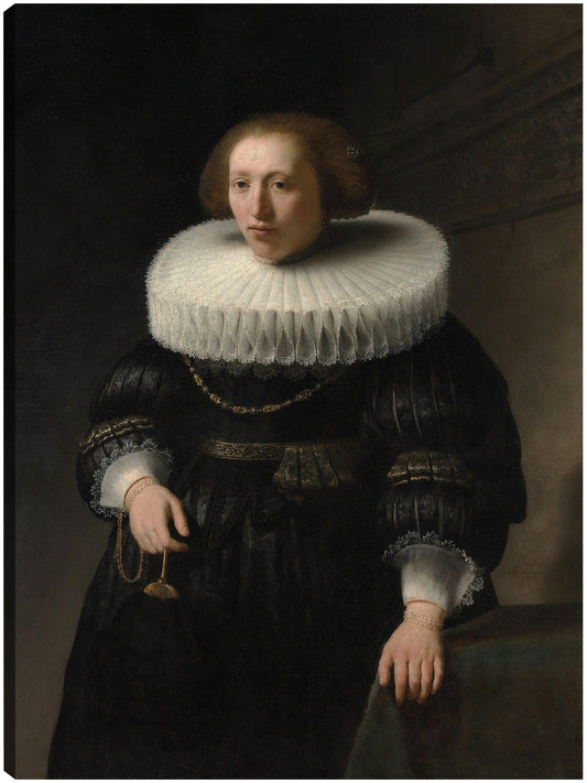 Retrato de una mujer (1632) - Rembrandt Van Rijn