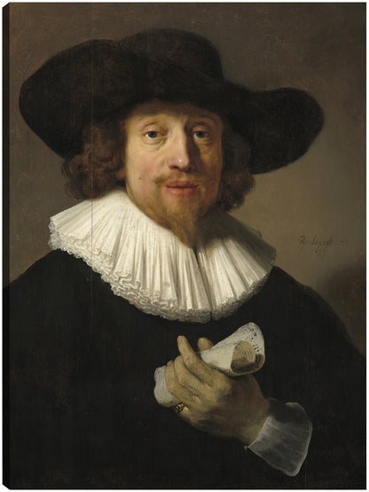 Hombre con una partitura (1633) - Rembrandt Van Rijn