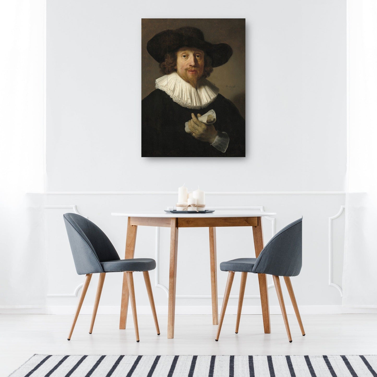 Hombre con una partitura (1633) - Rembrandt Van Rijn