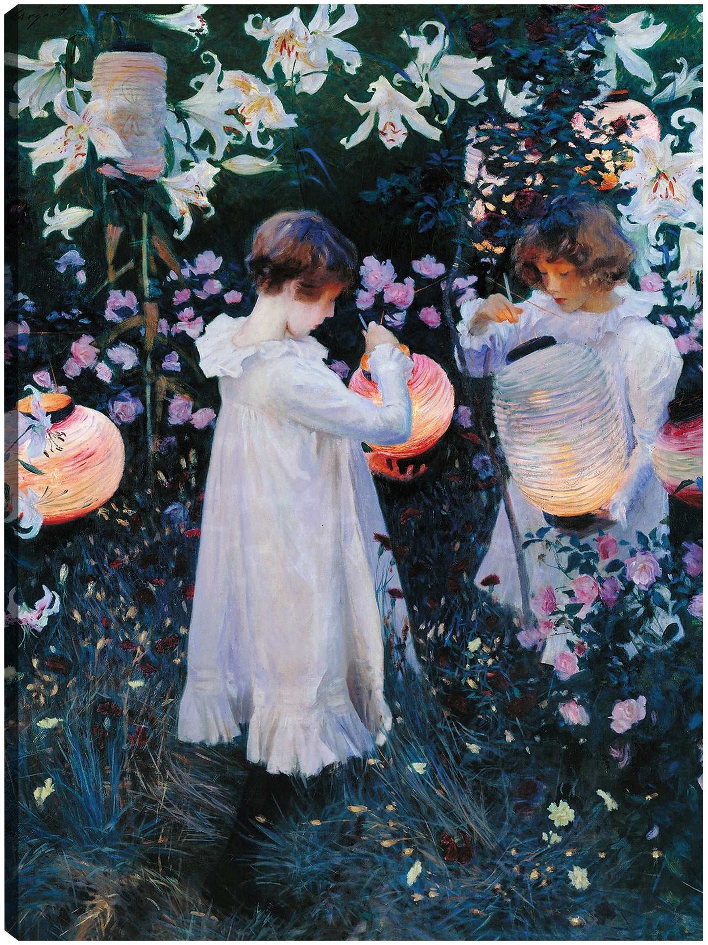 Clavel, lirio, lirio, rosa (1885) - John Singer Sargent