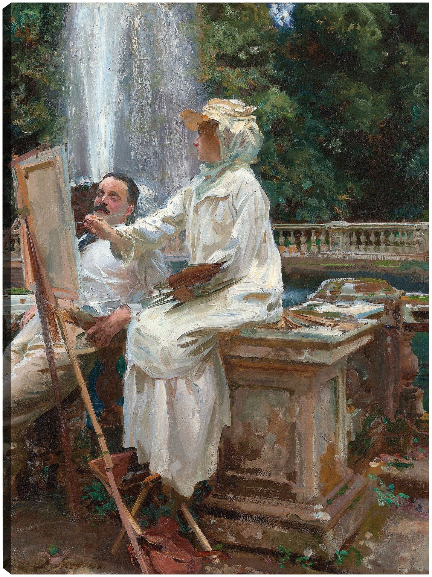 La Fuente, Villa Torlonia Frascati, Italia (1907) - John Singer Sargent