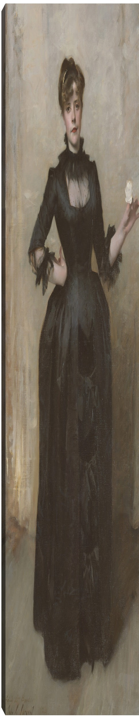 La dama de la rosa (Charlotte Louise Burckhardt) (1882) - John Singer Sargent