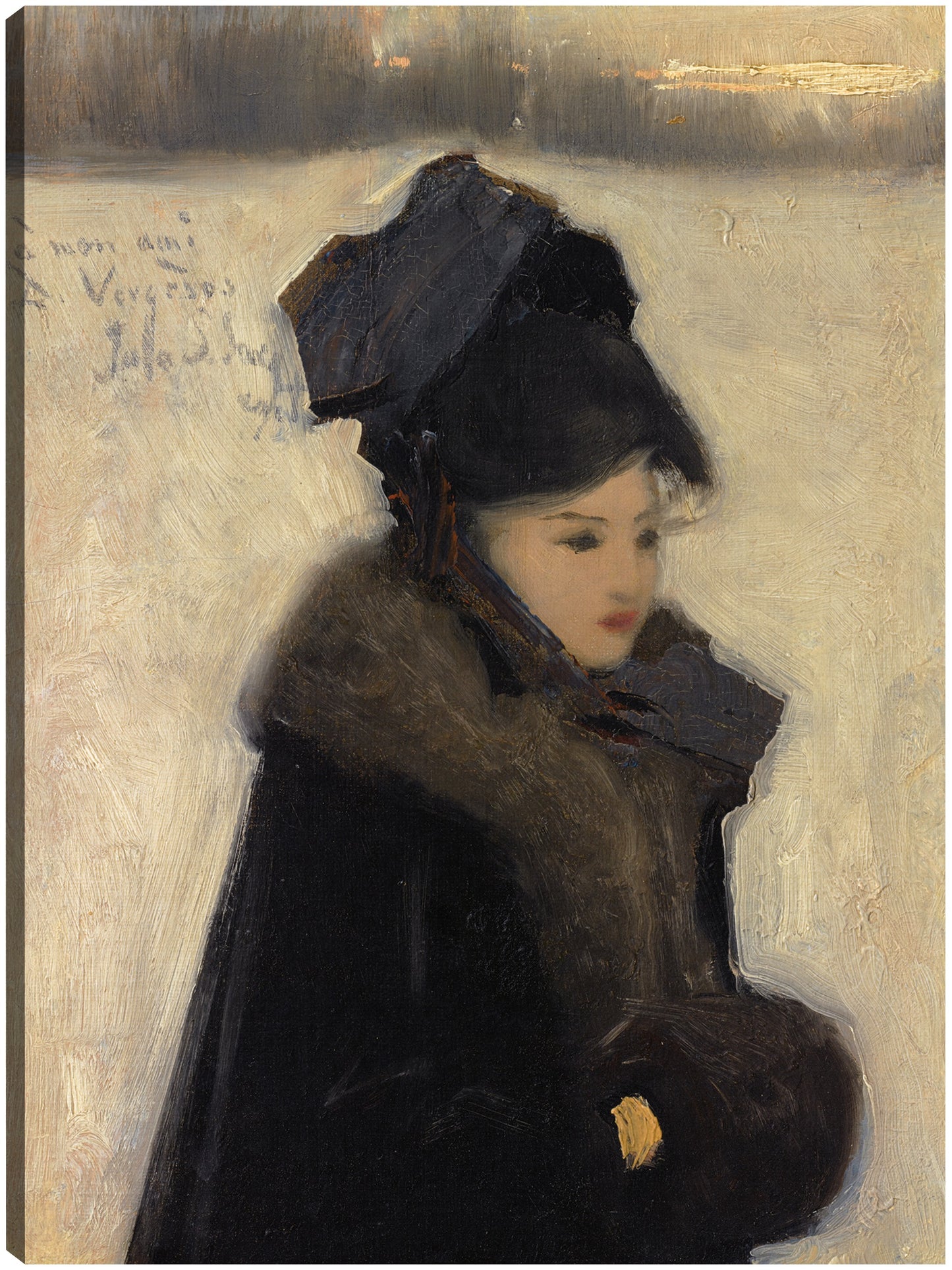 MUJER CON PIEL (C. 1880–85) - John Singer Sargent
