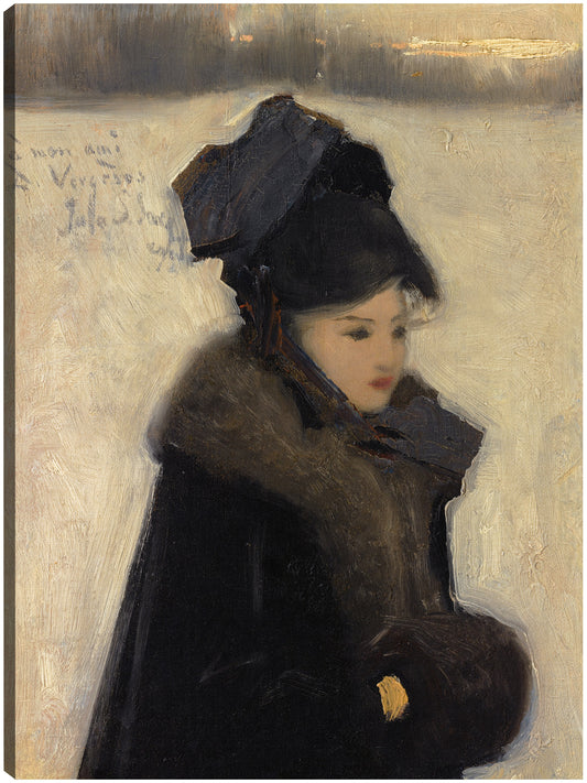 MUJER CON PIEL (C. 1880–85) - John Singer Sargent