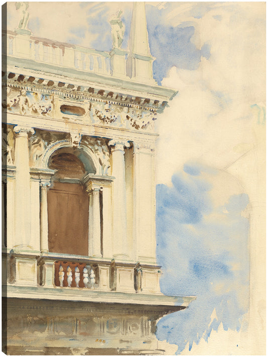 Un rincón de la biblioteca de Venecia (1904-1907) - John Singer Sargent