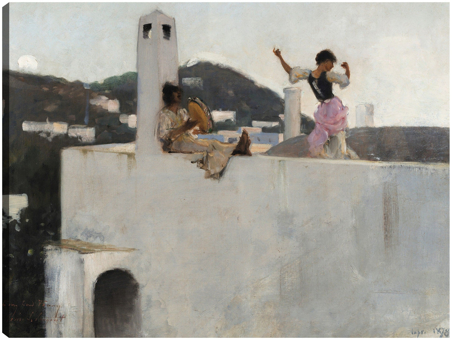 La chica Capri en la azotea (1878) - John Singer Sargent