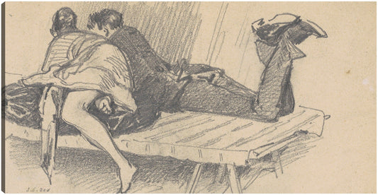 Pareja en un catre (c. 1874-1877) - John Singer Sargent