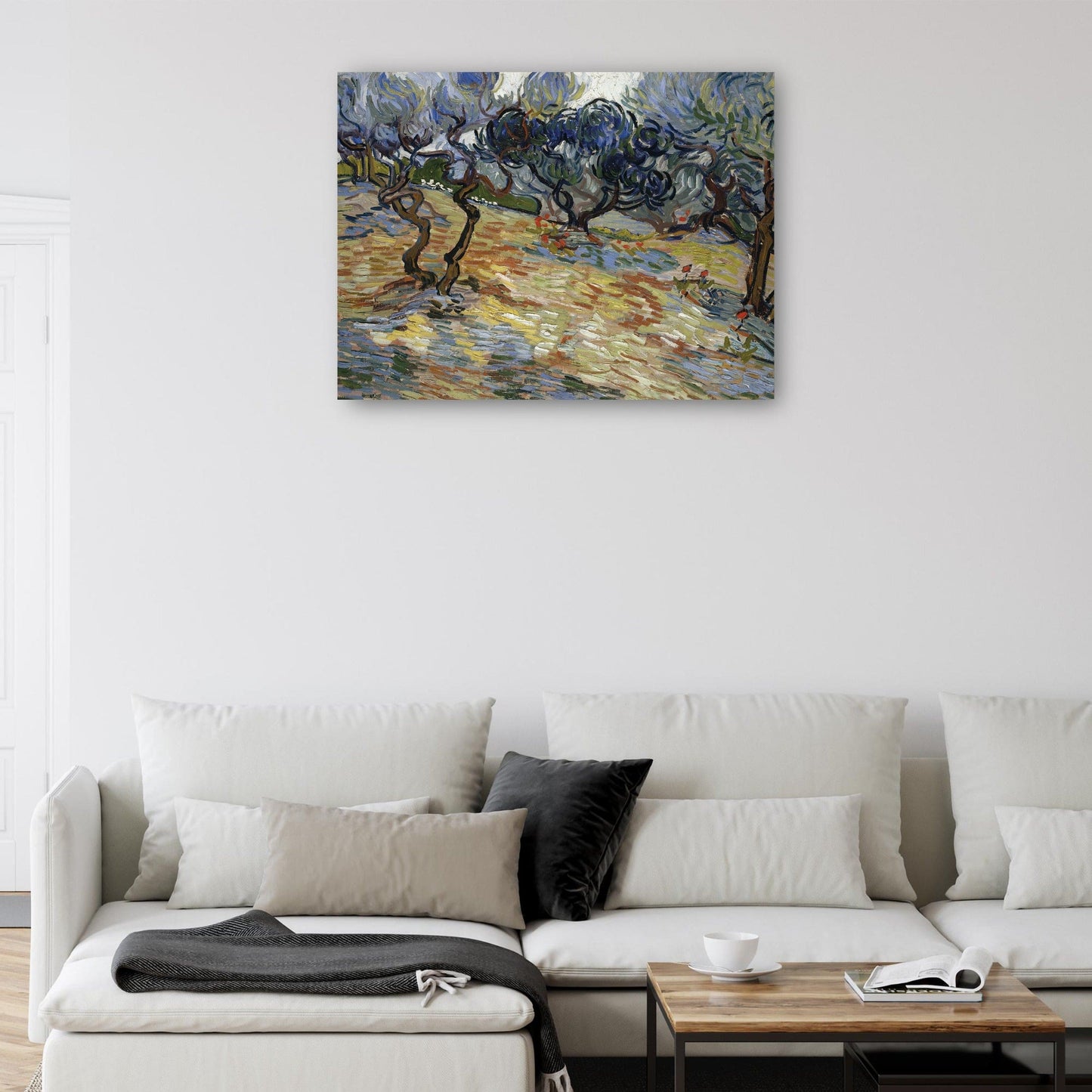 Décor Salon Chambre Peinture Tableau Toile 'Olivier' De Vincent Van Gogh - Reproduction Déco Murale - Multicolore Peinture Sur Ivoire Décor Salon Chambre Peinture Tableau Toile 'Olivier' De Vincent Van Gogh - Reproduction Déco Murale - Multicolore Peinture Sur Ivoire