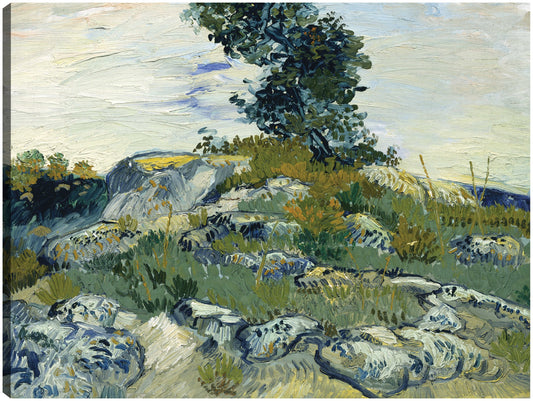 Las rocas - Vincent van Gogh