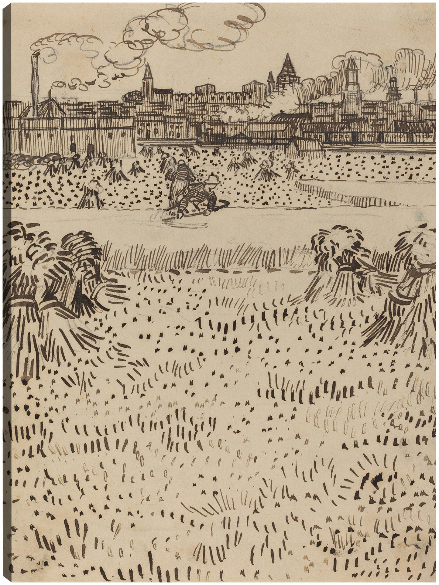 La cosecha (1888) - Vincent van Gogh