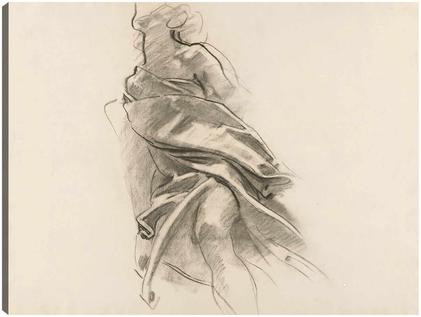 Detalle de Drapery [Estudio con crayón núm. 5.14] - John Singer Sargent