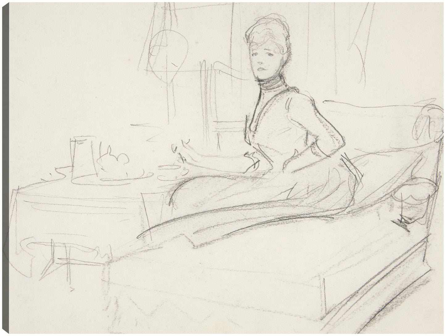 Señora en la mesa de té - John Singer Sargent