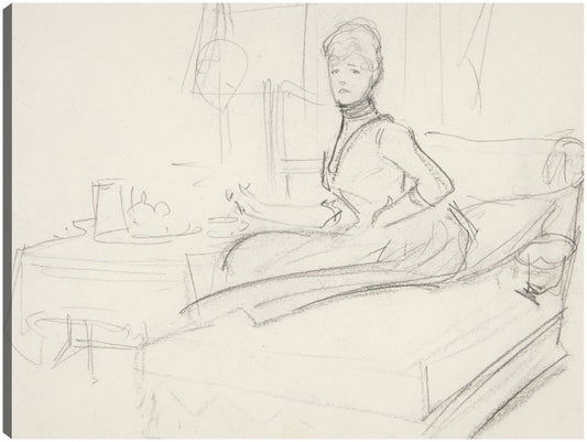 Señora en la mesa de té - John Singer Sargent